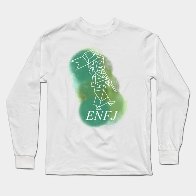 ENFJ - The Protagonist Long Sleeve T-Shirt by KiraCollins